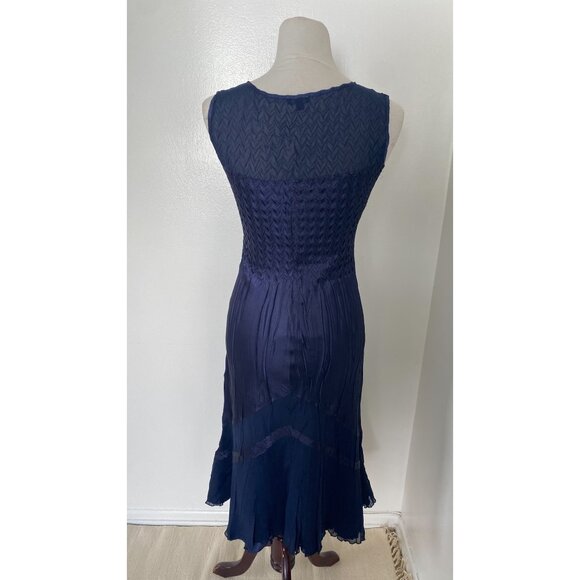 NWT Komarov Tiered Charmeuse & Chiffon Dress & Jacket - Picture 14 of 14